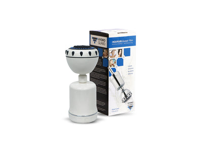 Filtro y regadera blanco