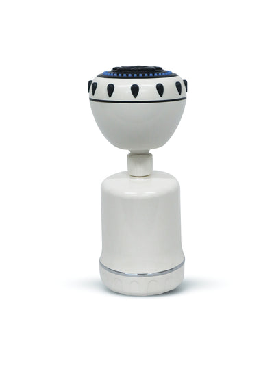 Filtro y regadera blanco